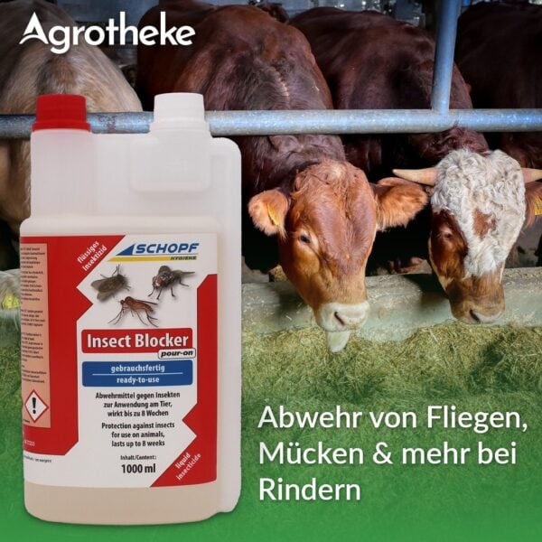 Fliegenabwehr für Rinder insect blocker pour on