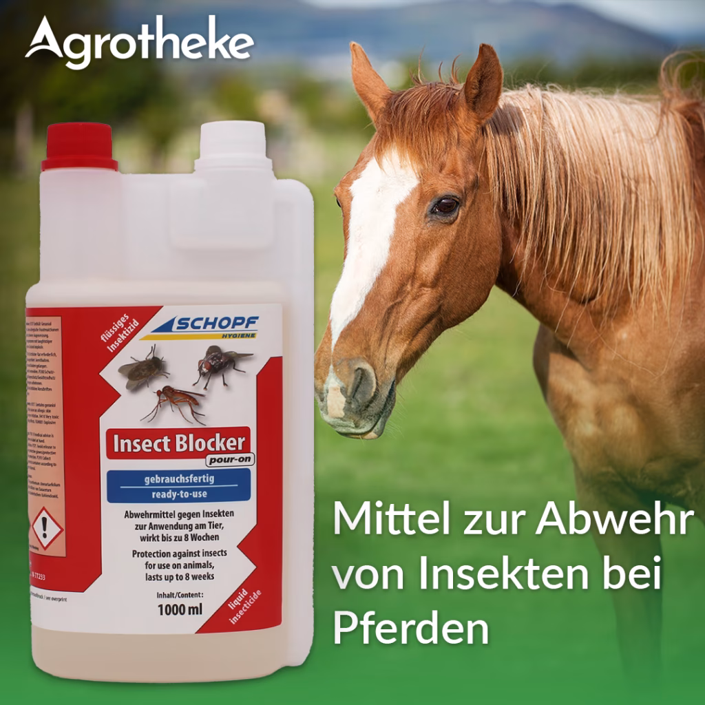 Mittel gegen Gnitzen bei Pferden: Insect Blocker Pour on